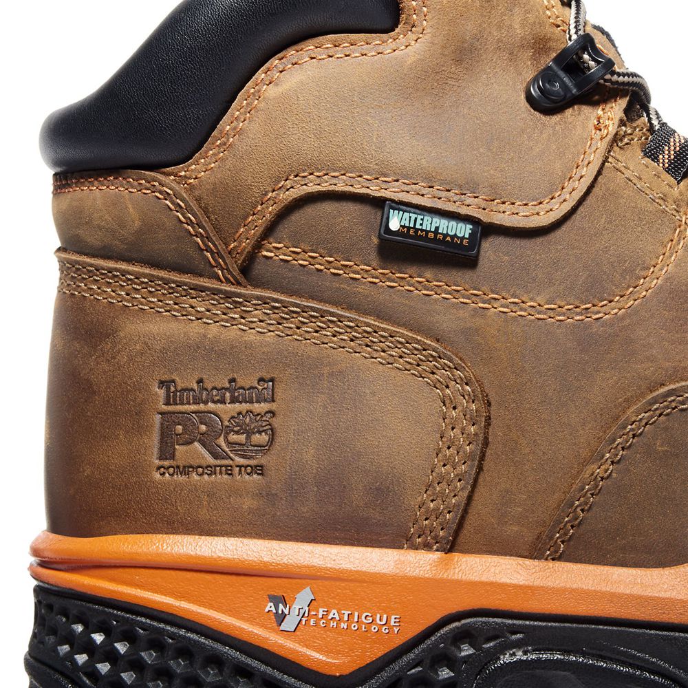 Timberland Mens Work Boots PRO® Bosshog 6 Comp Toe - Brown/Black - India GX2740365